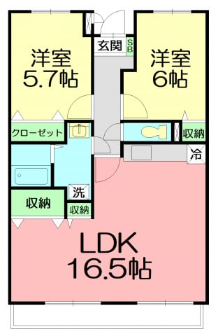 ★　3LDK→2LDKに間取り変更！！　★